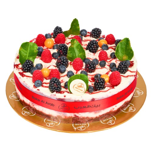 Red Velvet Mix Berries Cake
